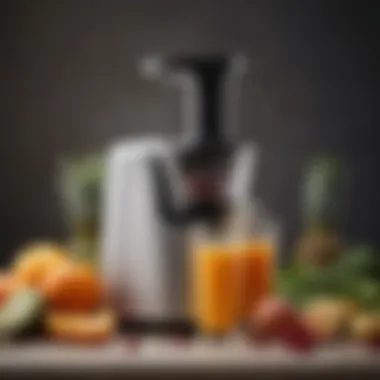 Nutrient-rich juice extracted by the juicer