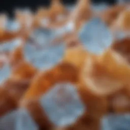 Close-up view of sonic ice chips showcasing their unique texture and clarity