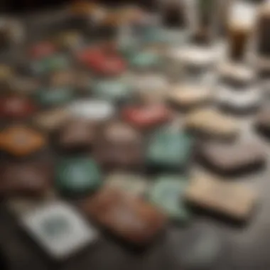 Collection of Starbucks Gift Cards Starbucks gift card assortment on a countertop