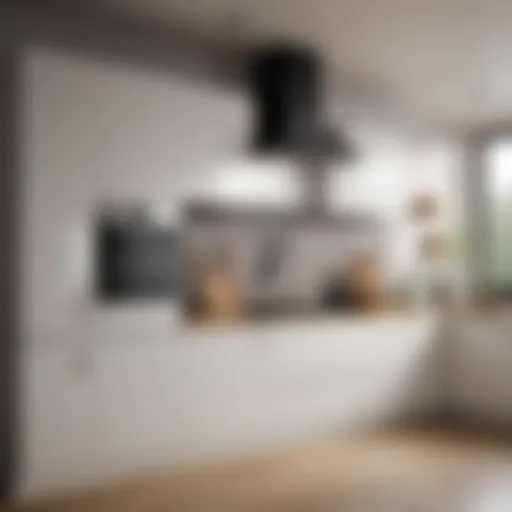 Modern kitchen storage cupboard showcasing sleek design