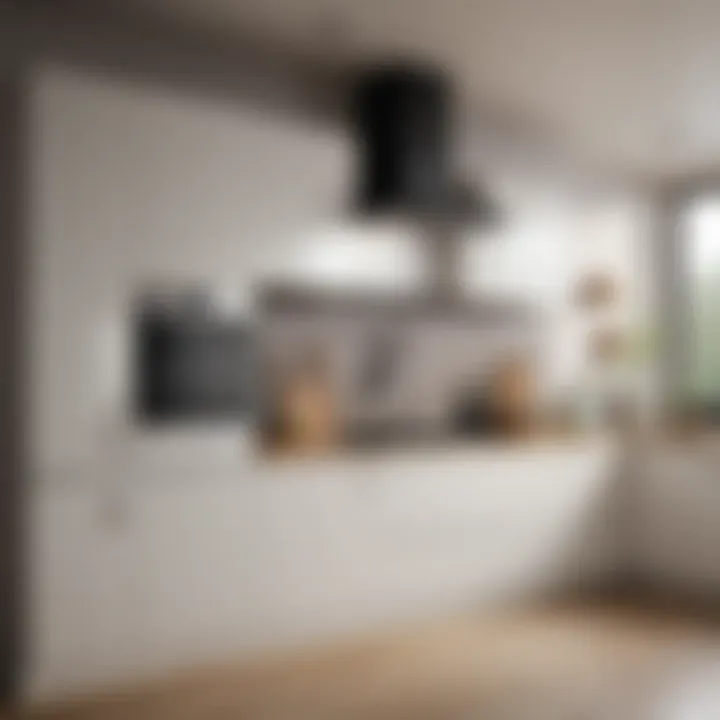 Modern kitchen storage cupboard showcasing sleek design