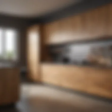 Stylish Wooden Kitchen Storage Stylish wooden storage solution for kitchen organization