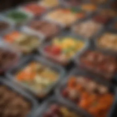 Structured Meal Prep for Efficient Eating Organized meal prep containers filled with healthy food