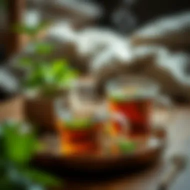 Alternative Therapies for Recovery Herbal teas steeping in a cozy setting