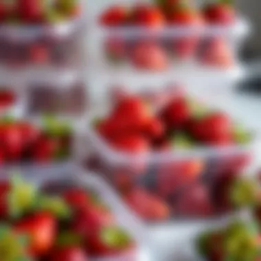 Proper storage containers for strawberries