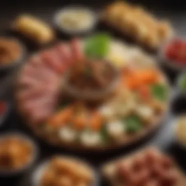 Gourmet Finger Food Platter Elegant platter of assorted gourmet finger foods
