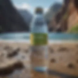 A refreshing bottle of alkaline water with a vibrant label