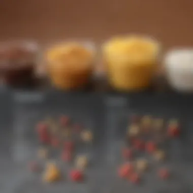 Nutritional Comparison of Sweeteners A comparison chart of various sweeteners with their nutritional information displayed.