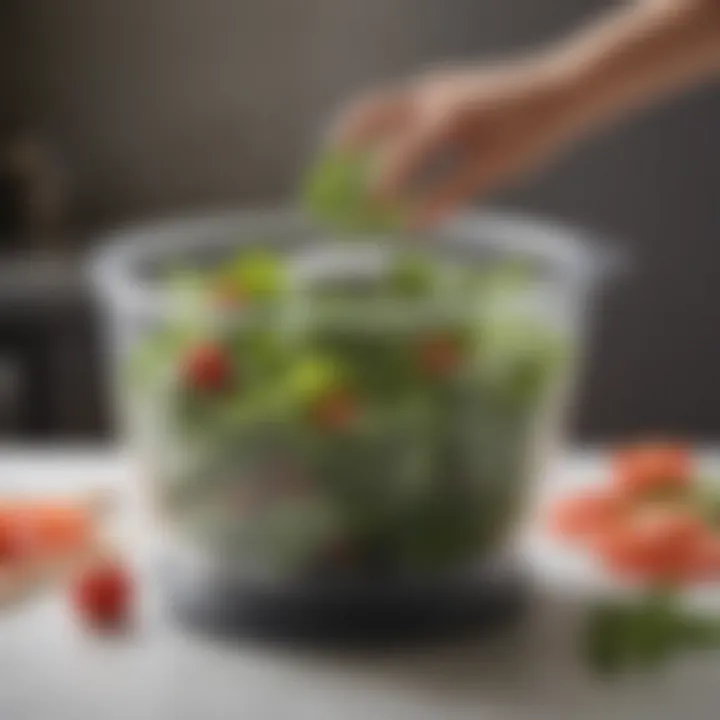 User-friendly features of the Target Oxo salad spinner