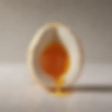Understanding Shell Adhesion Close-up of a hard-boiled egg with a cracked shell