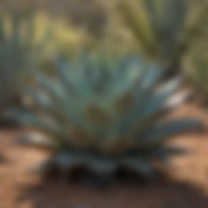 Agave plant in its natural habitat