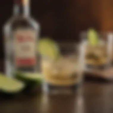Savoring Tequila: A Low-Carb Indulgence Tequila shot with a lime wedge