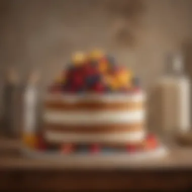 The Building Blocks: Key Ingredients in Birthday Cake History An assortment of ingredients used in traditional cake recipes