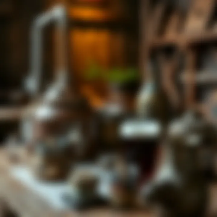 Traditional Brewing: A Journey Through History A historical brewing setup showcasing traditional methods
