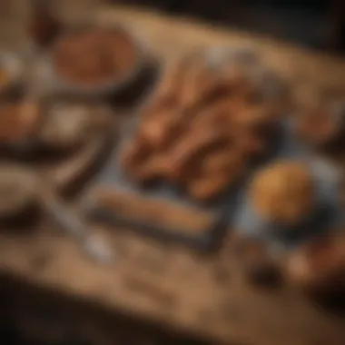 Essential Tools for Smoking Essential smoking tools laid out on a rustic wooden table.