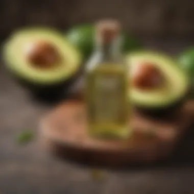 Nutritional chart showcasing health benefits of avocado oil