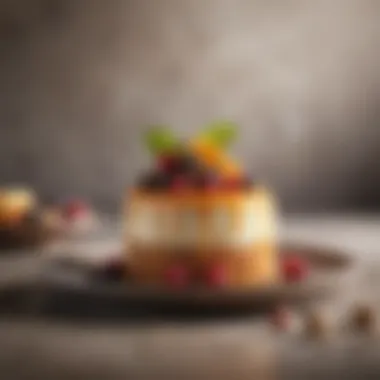 Artful Vegan Desserts A beautifully plated vegan dessert highlighting creativity