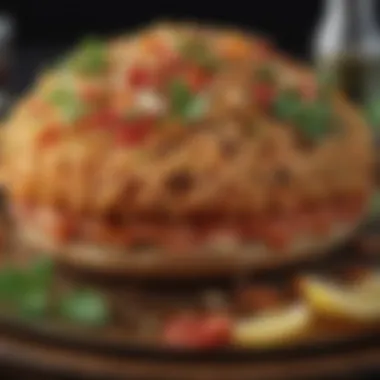 Intricate Food Details A close-up of food showcasing intricate details and textures.