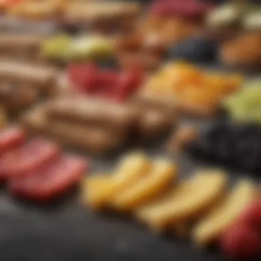 Variety of Fruit and Fiber Bar Options Variety of fruit and fiber bar options available