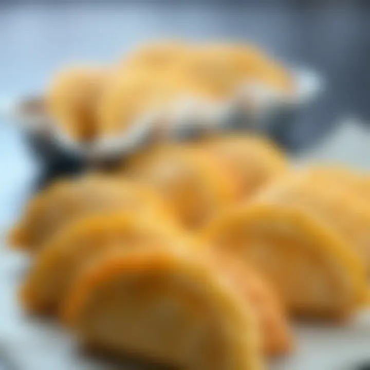 A collection of finished empanadas showcasing perfect shapes and sizes.