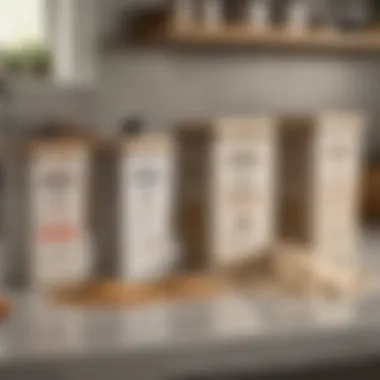 Diverse Flour Keeper Options Various types of flour keeper containers displayed on a kitchen countertop