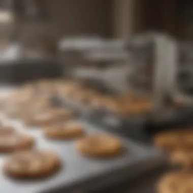 State-of-the-art cookie baking machine showcasing advanced technology.