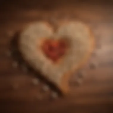 Soy and Heart Health A heart symbol formed with soybeans, symbolizing cardiovascular benefits.