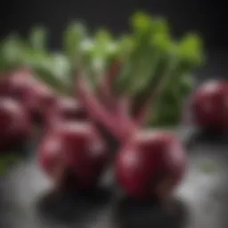 Vibrant beets showcasing their rich color and texture