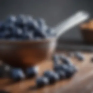 Scientific research data and blueberry extract