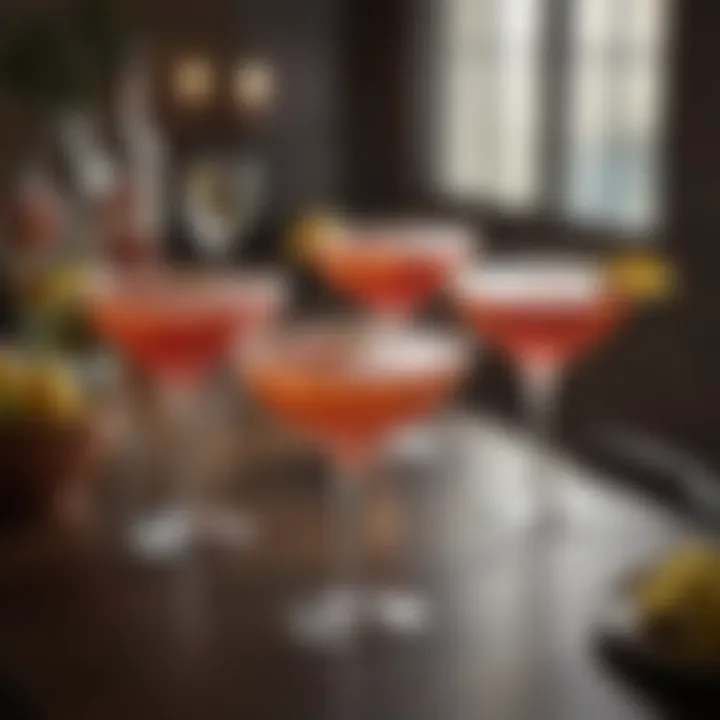 A stylish social gathering where ready cocktails enhance the dining experience.