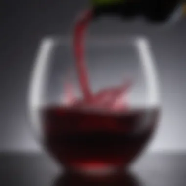 A decanter filled with rich red wine, highlighting aeration effects