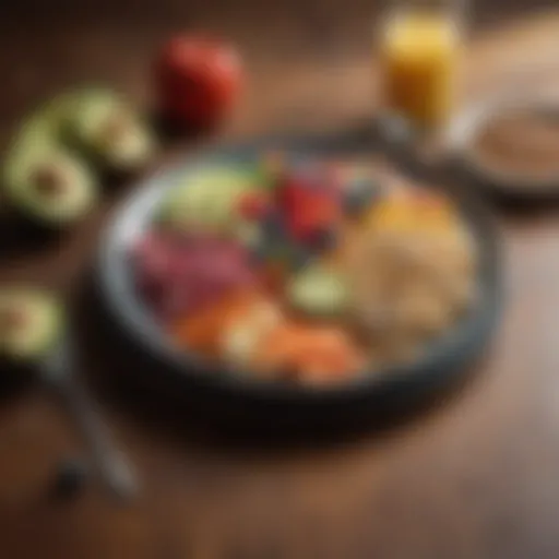A plate of nutrient-rich foods ideal for pre-workout consumption.