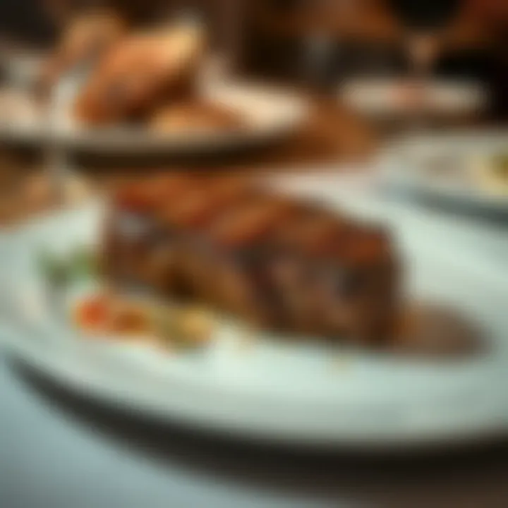 Resting Juicy Steak Juicy steak resting on a plate before serving