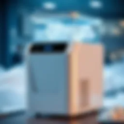 A snow ice machine showcasing its sleek design and functionality.
