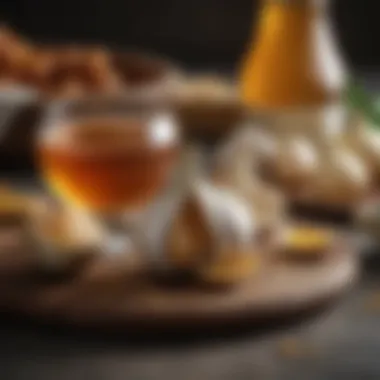 Garlic and Honey in Ancient Remedies A historical representation of garlic and honey used in ancient remedies.