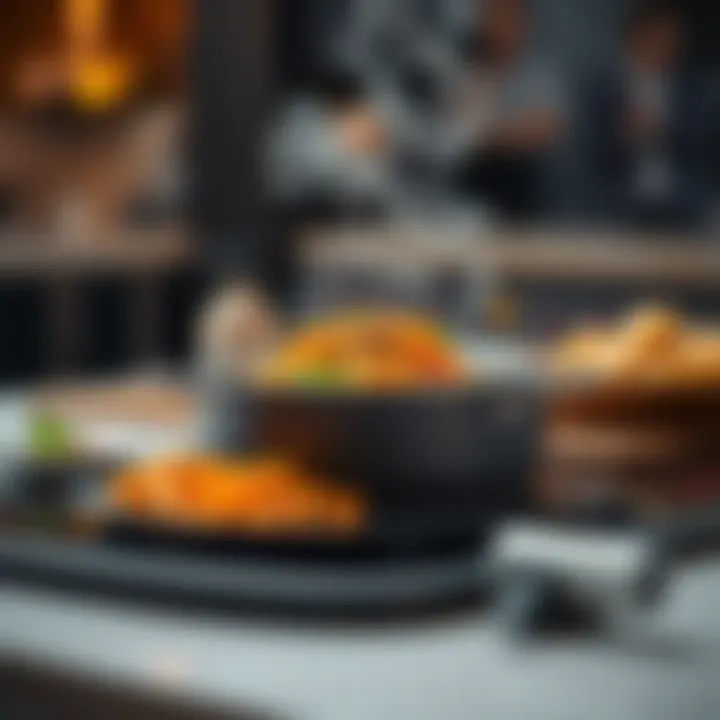 Safety features on a modern hot plate