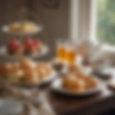 Cozy Afternoon Tea Setup A cozy afternoon tea setup with delicate pastries