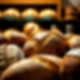 Artisan bread selection at Three Brothers Bakery