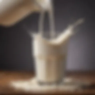 A rich and indulgent creamy milk pour