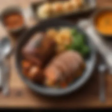 A deliciously plated meal prepared with the Tyson Roast Kit