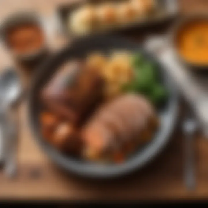 A deliciously plated meal prepared with the Tyson Roast Kit