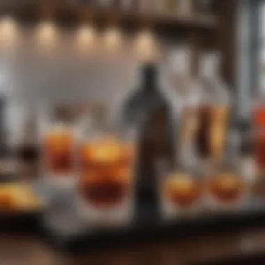 Stylish Barware Sets for a Sophisticated Touch Elegant barware set arranged aesthetically