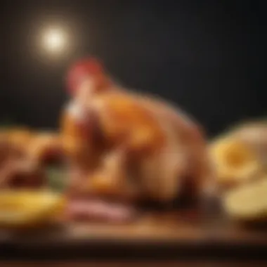 Chicken Cuts and Their Temperatures Various chicken cuts displayed with recommended cooking temperatures
