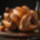 A perfectly roasted whole chicken with crispy skin