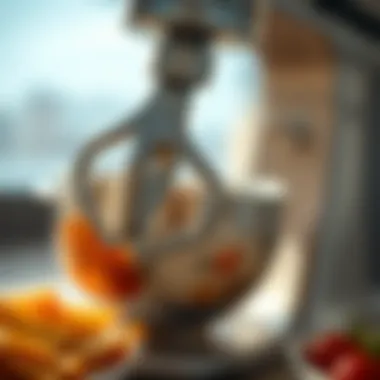 Precision Engineering in Stainless Steel Attachments Close-up of a stainless steel mixing bowl attachment