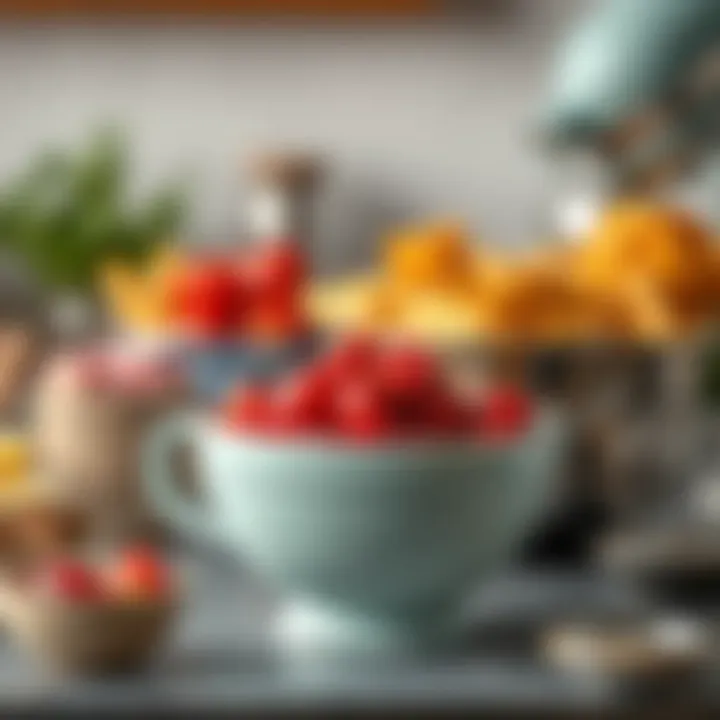 Diverse Bowl Attachments for Culinary Excellence Variety of bowl attachments displayed elegantly