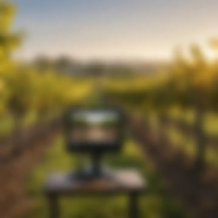 Virtual viticulture classroom with interactive tools