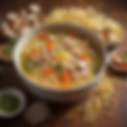 Nutrient breakdown of chicken noodle soup