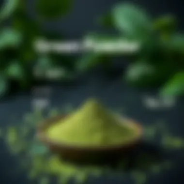Health Benefits of Green Powder An infographic showing the health benefits of green powder