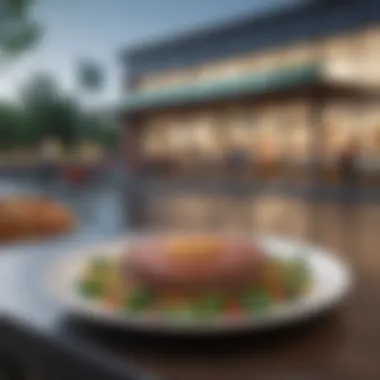 Whole Foods in a Natural Setting A serene outdoor setting with a clean plate of whole foods, embodying a healthy lifestyle